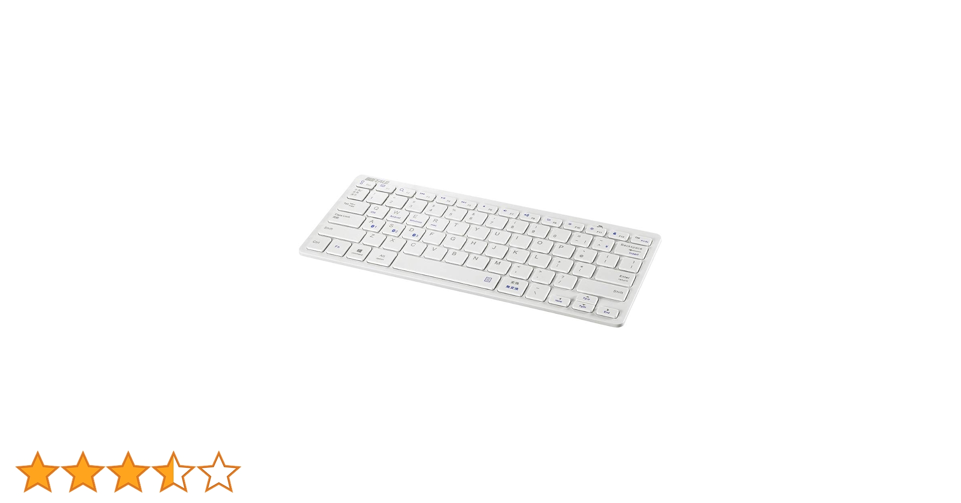 BUFFALO Bluetooth 3.0対応 コンパクトキーボード ホワイト BSKBB310WH Amazon.co.jp: バッファロー BUFFALO Bluetooth 3.0対応